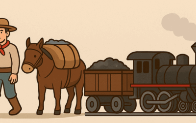 Como era feito o transporte de minério antigamente?